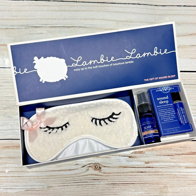 Bath & Body Works Lambie Eye Mask Aromatherapy Sound Sleep Roll On Pillow Spray