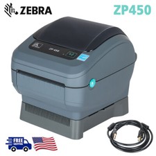 Zebra ZP450 Desktop Label Thermal BarCode Printer 203dpi USB Portable Printer