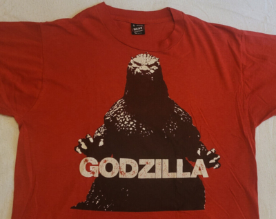 FRUIT OF THE LOOM / 90S/ゴジラ/GODZILLA/VINTAGE/Tシャツ/XL// Vintage Godzilla 90s Kaiju T-Shirt Red XL Fruit of the Loom Rare