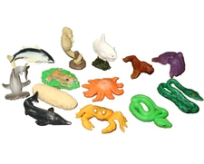 Lot Of 13 Yowie Animals Sea Snake Frog Shark Crab PVC Miniature Mini Figures