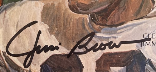 Jim Brown Signed NFL Football 1965 Time Magazine JSA Certified Auto AY70358 HOF - Picture 2 of 8