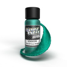 Spaz Stix SZX00310 Emerald Green Metallic Airbrush Ready Paint, 2oz