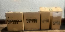 Akai Portable Vtr Complete Set (vt-100, Vm-100, Vc-100, Va-100, With Case)