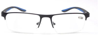 Men's Gents Metal Frame Nasa Designer Sports Reading Glasses