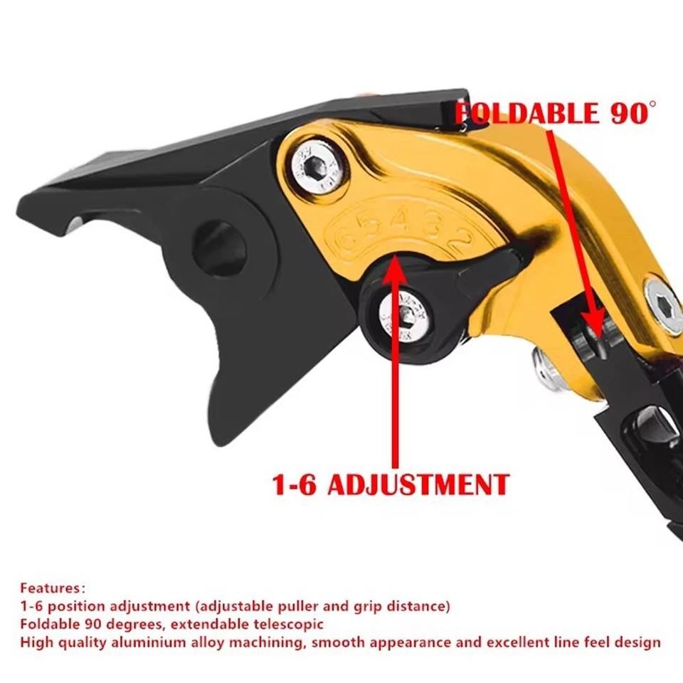 For kawasaki Z125 Pro z125pro CNC Brake Clutch Levers & Handbrake Handlebar Grip - Image 3 of 4