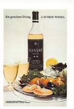 Elissar Caviros Wines Athens Greece Vintage Magazine Print Ad