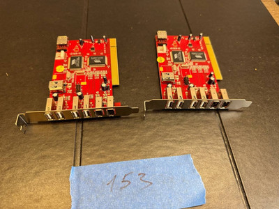 Vintage VIA BCP5582AF2 PCI   VT6214L USB 2.0 + VT6306 FireWire (2 Cards)