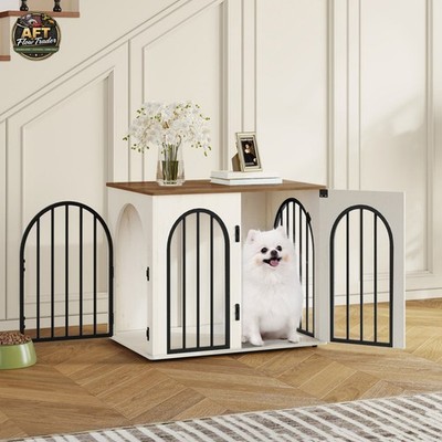 Tucker Murphy Pet Wooden Dog Crate Furniture TV Stand for Dogs
