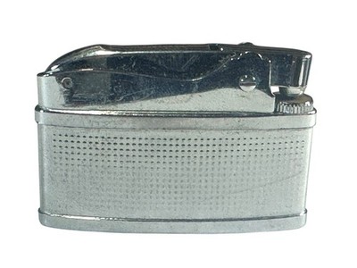 Vintage 1950s-1960s Hadson Super Gas Pocket Lighter - Silver Tone -Made in Japan
