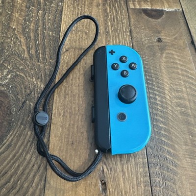 Nintendo Left Joy-Con Controller for Switch Left Side ONLY w/Strap Neon Blue