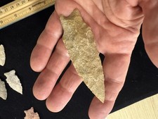 Savannah River Arrowheads Point VA Spear Knife Paleo Arrowhead Indian Artifact.