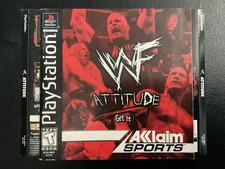 WWF Attitude PS1 PlayStation Artwork & Instruction Manual Only