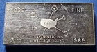 A 1968 Day Mines Wallace Idaho WH Foster Walla 3oz 999 FINE Silver bar