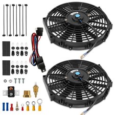 Dual 12inch Electric Radiator Cooling Fans With Thermostat Wiring Kit Dual 12inch Electric Radiator Cooling Fans With Thermostat Wiring Kit