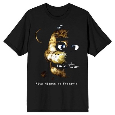 Five Nights at Freddy's Fazbear Face Tee Unisex Short Sleeve Shirt  S-5XL