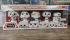 Amazon Funko Pop! Star Wars Holiday Snowman 5-Pack Boba Fett R2-D2 C-3PO Vader