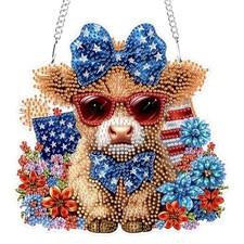 Highland Cow Special Shaped Hanging Diamond Painting Art Kits for Animals-03