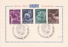 Austria Commemorative Sheet Grazer Messe 1962, Mi No. 1062 - 1065