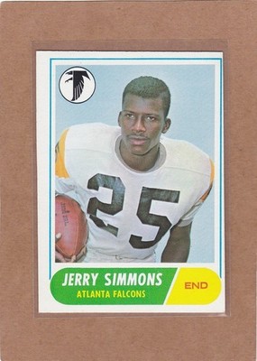 1968 TOPPS FOOTBALL JERRY SIMMONS #177 FALCONS EX+ *A43527