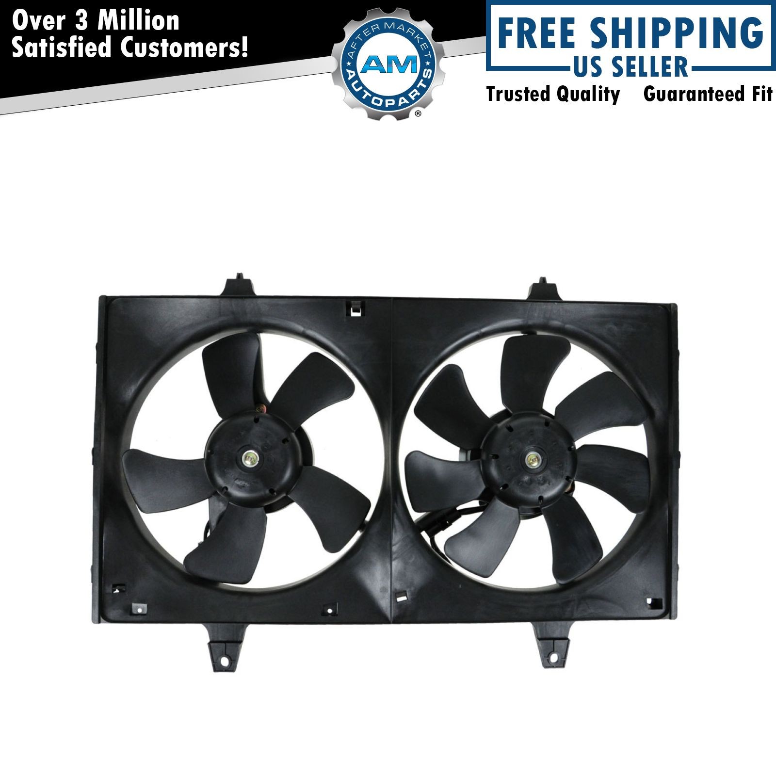 Cooling Fans & Kits For Nissan Maxima APDI ® 6029130 - Dual Radiator And Condenser Fan Assembly Headlight Assemblies For 2000 INFINITI I30