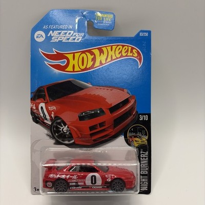 Hot Wheels Night Burner Nissan Skyline GTR (R34) With Protector