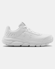 Under Armor UA GS Assert 8 Uniform Synthetic Running Shoes White Big Kid 6Y