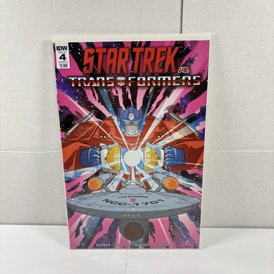 Star Trek Vs Transformers #4 Animated Kirk Spock Maximus Variant A IDW 2018 VF