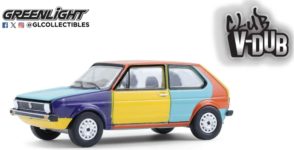 GREENLIGHT 1:64 1975 年大众兔子 Harlequin Tribute VDUB 系列 21 - 36120E — 第 2/4 张图片