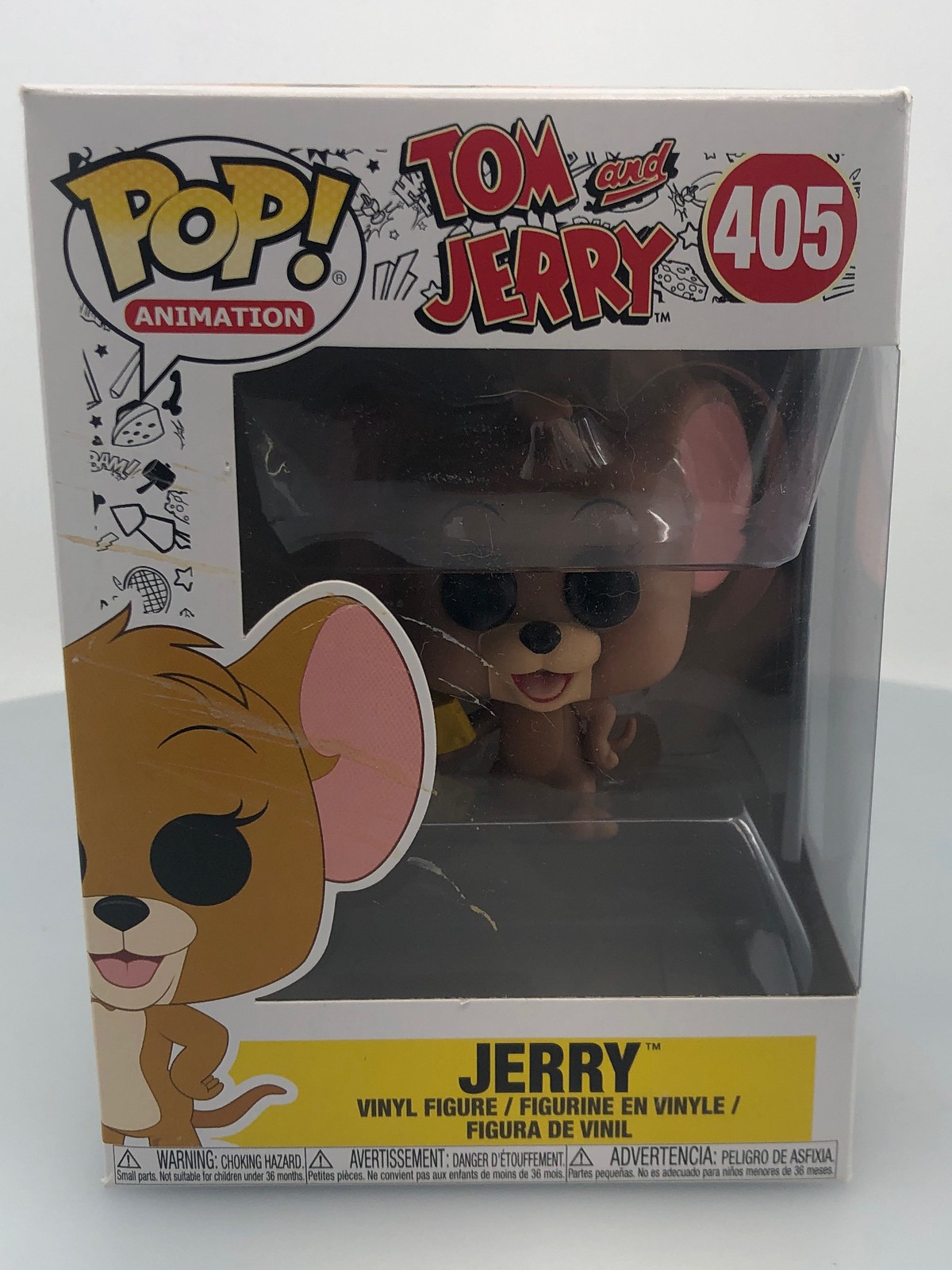 Funko Pop! Figura Vinilo Animación Tom Y Jerry Jerry Con Queso #405 Dañada