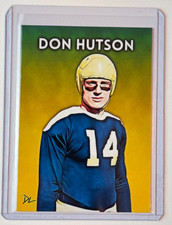 Don Hutson Limited Edition Artist Signed "Green Bay Packers" Trading Card 2/10