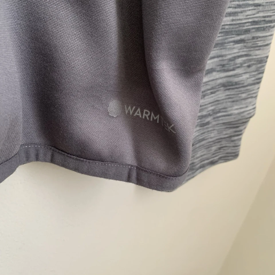 Tek Gear WarmTek Para Hombre XL Gris Forrado de Vellón Manga Larga 1/4 Cremallera Jersey Camisa Foto 4 de 4