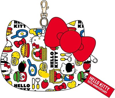 Sanrio Charakter Hello Kitty 50. Serie Gesichtspass Hülle (bunt) Neu JP