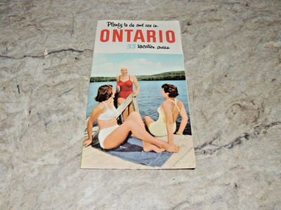 1950s Plenty to do and See in Ontario Canada Brochure Vacation & Fall Colors
