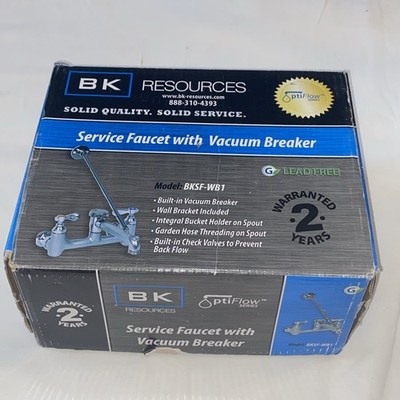New BK Resources BKSF-WB1 Heavy Duty Service Faucet with Vacuum Breaker