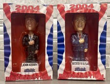 2004 GEORGE W. BUSH & JOHN KERRY ST. PAUL SAINTS SGA BOBBLEHEAD “Debate Edition”