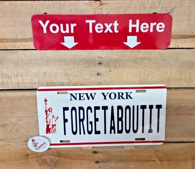 New York LIBERTY - FORGET ABOUT IT - fughedaboutit, gangster, Long Island. tag - Image 1 of 2