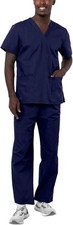 Adar Universal Unisex Scrubs - Unisex Drawstring Scrub Set Medium