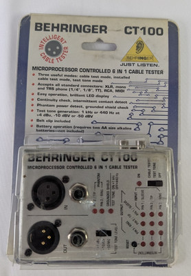 Behringer CT100 Microprocessor Controlled 6-in-1 Cable Tester