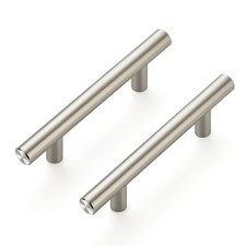 13-Pack Simple Bar 3-3/4 in. 96 mm Modern Cabinet Drawer Pulls in Stainless