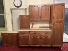 2m Of Kitchen Wall, Base And Larder Units Plus Additional 1000mm Wall Unit