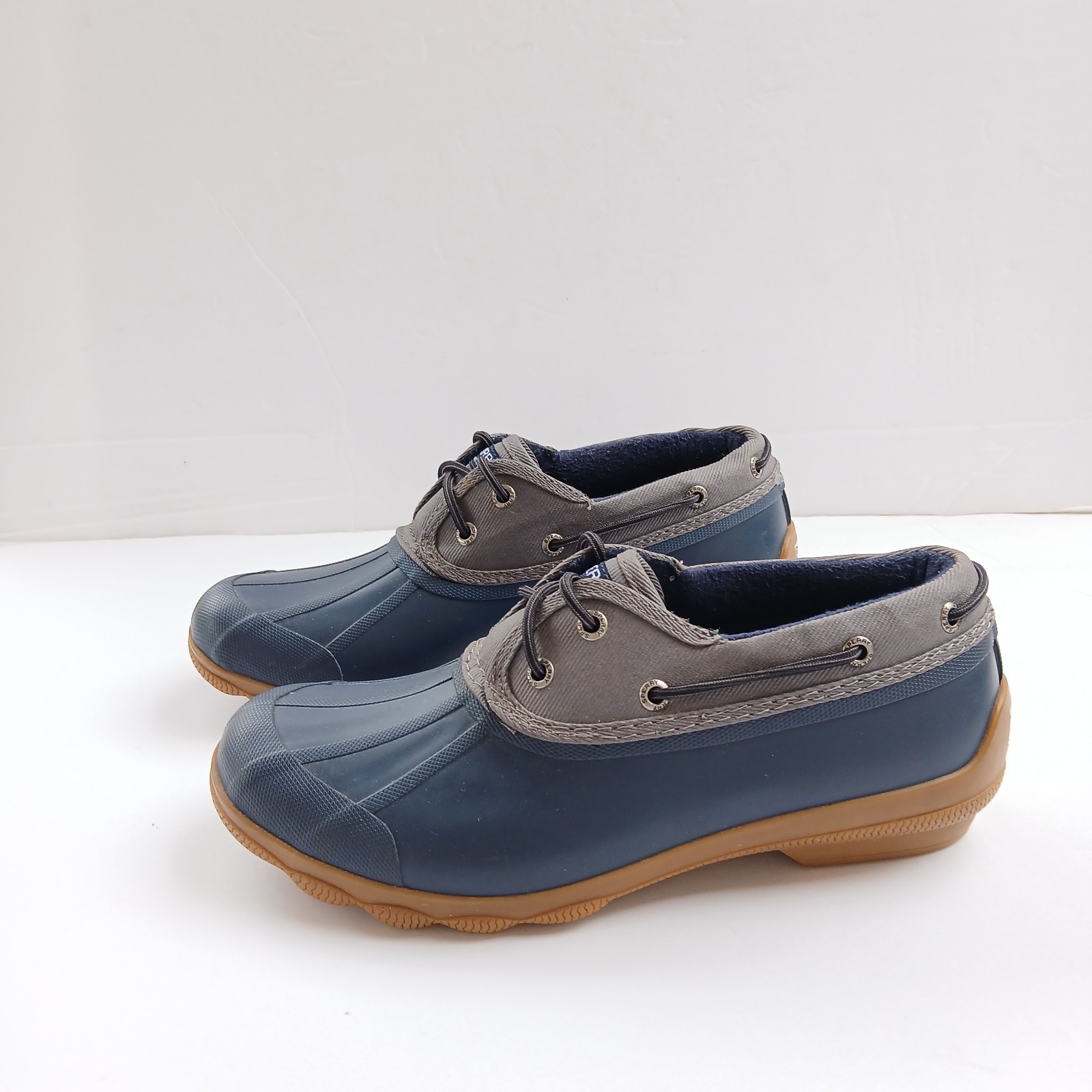 Sperry Duck Shoes Waterproof Rain Low Size 9 Navy… - image 2