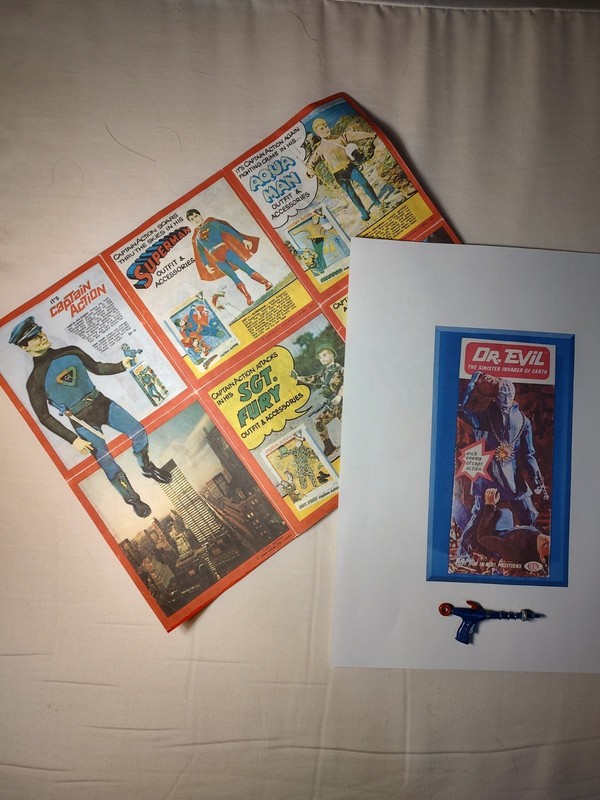 Vintage 1968 IDEAL Dr Evil Raygun - repaired w/reprint catalog