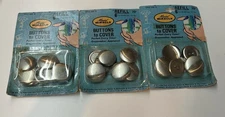 Vintage Buttons To Covers 3 Packs New In Box 6 Buttons Each (18 Total)