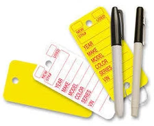 Versa Tags Key Tags, Auto Dealer Key Tags, Poly Tags with Rounded Corners