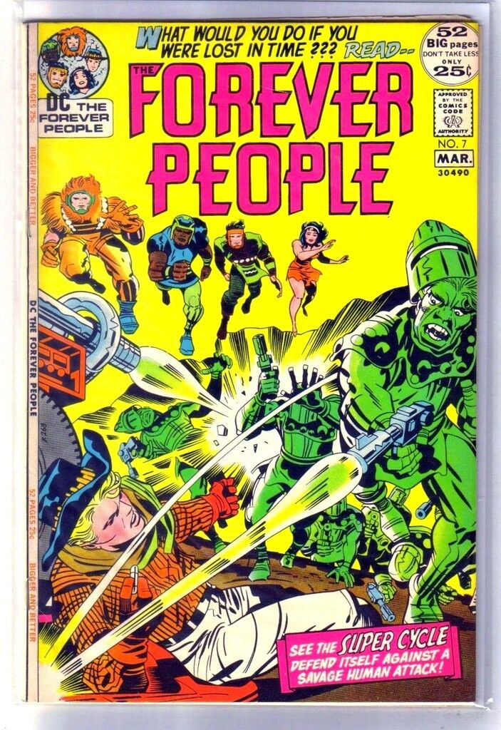 FOREVER PEOPLE #7 Super Cycle vs Savage Human Attack! DC Comic Book ~ FN | eBay FOREVER PEOPLE #7 Super Cycle vs Savage Human Attack! DC Comic Book ~ FN | eBay