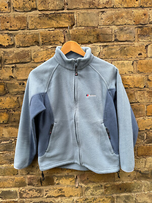 BERGHAUS Jungen Fleecejacke Alter 11-12 Mantel Reißverschluss Polyester Wandern blau
