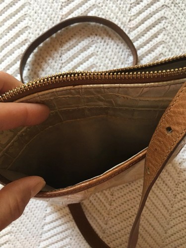 Brahmin Umhängetasche/Handtasche Handtasche verstellbarer Riemen Reißverschluss oben Taschen Leder gebraucht, in einwandfreiem Zustand - Bild 8 von 10