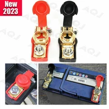Battery Terminals Cable Ends Connector Clamp Negative-Positive for Marine2x Car