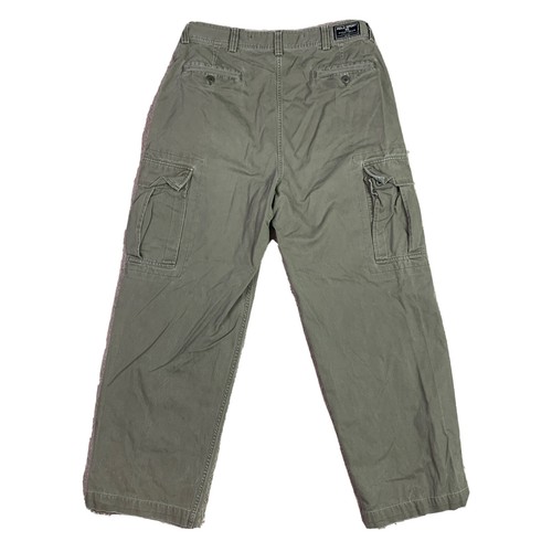 Polo Ralph Lauren Sportsman Vintage Light Brown Corduroy Cargo Pants Size 36x30 - Picture 2 of 7