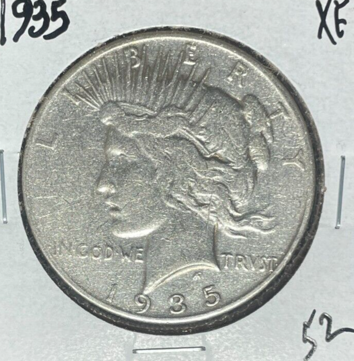 1935 PEACE SILVER DOLLAR -XF ~NICE COIN~